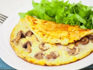 Omletă cu ciuperci  200gr.