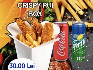 Crispy Pui Box - 450 gr. cu doza de FANTA/COCA COLA/SPRITE